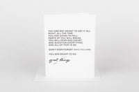 Card - Meant to Do Great Things