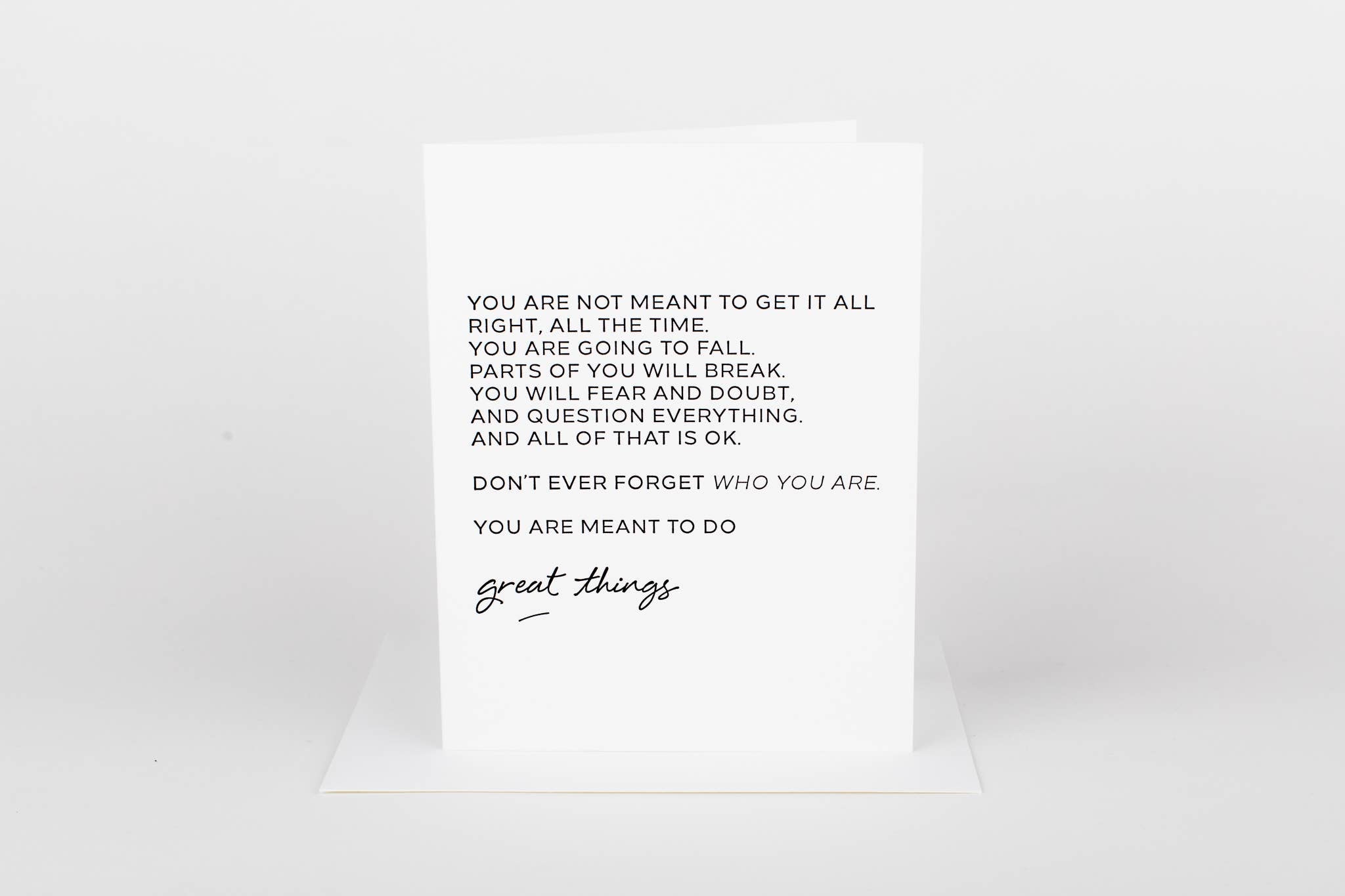 Card - Meant to Do Great Things