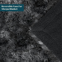 Faux Fur Sherpa Throw Blanket