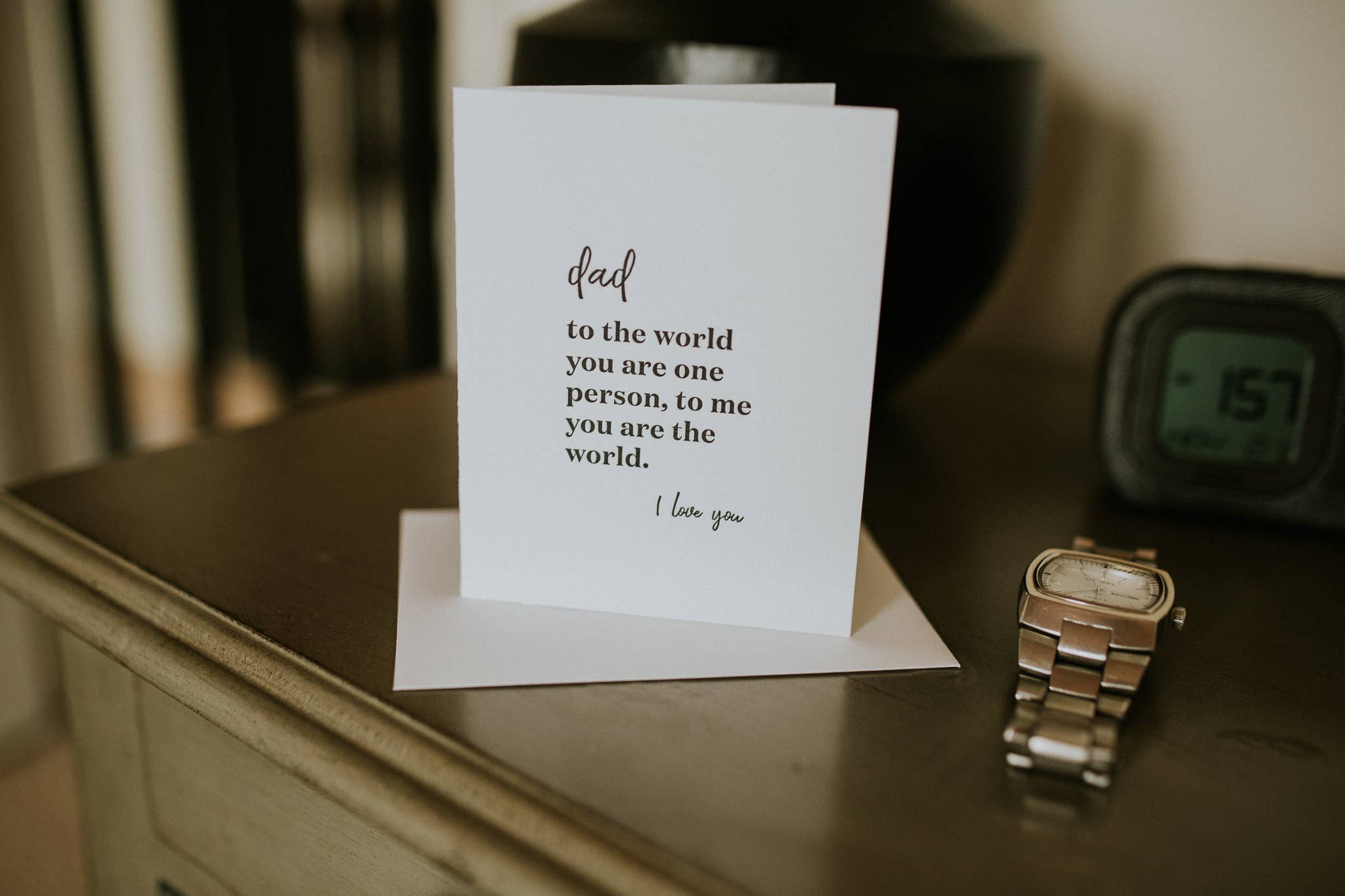 Card - Dad The Whole World Greeting Card