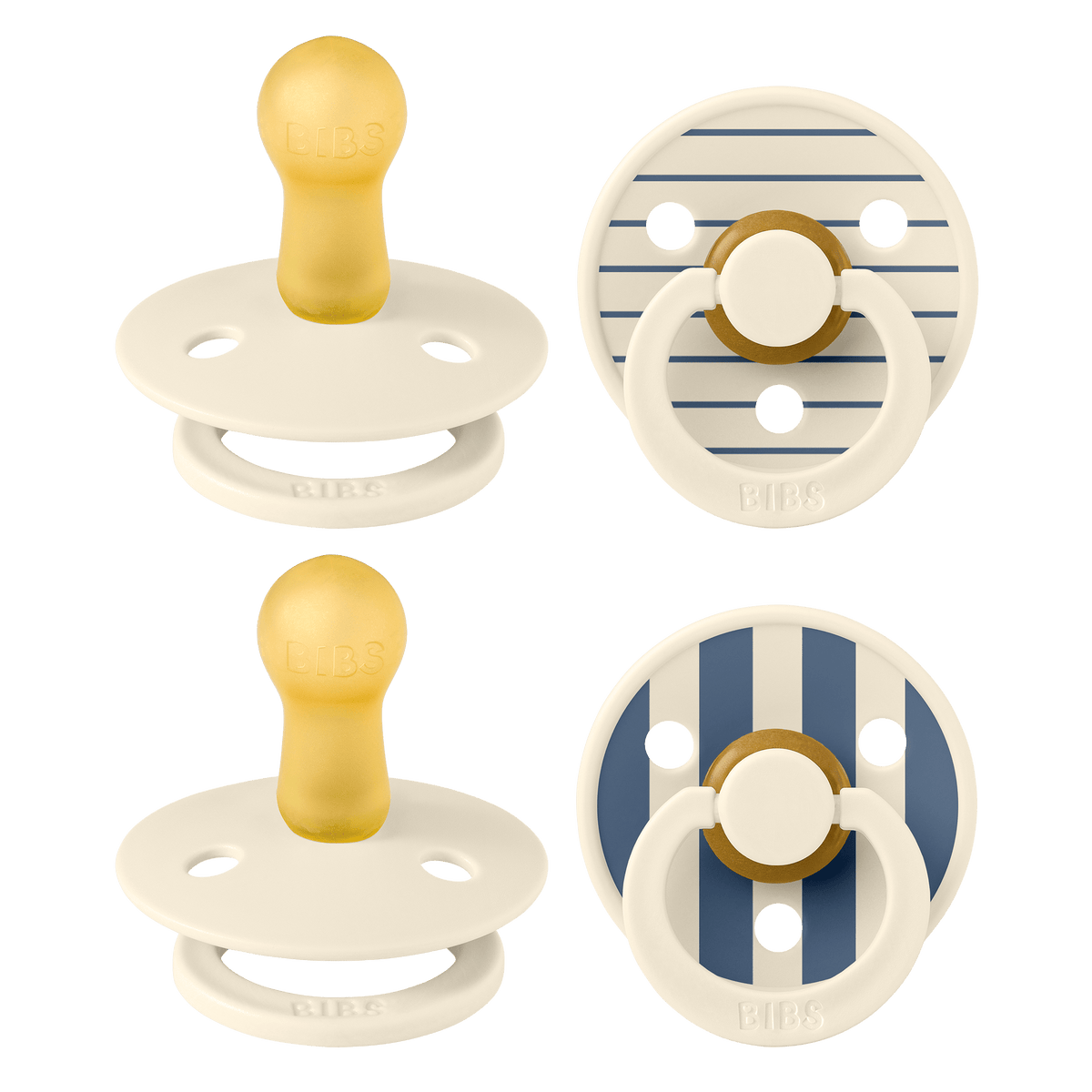 Studio 4 pk Ivory/Steel Blue Mix