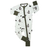 Footless Sleeper w/ Fold-over Cuffs - Black Bears