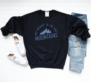 Cozy Crew - My Heart Is In The Mountains - Black