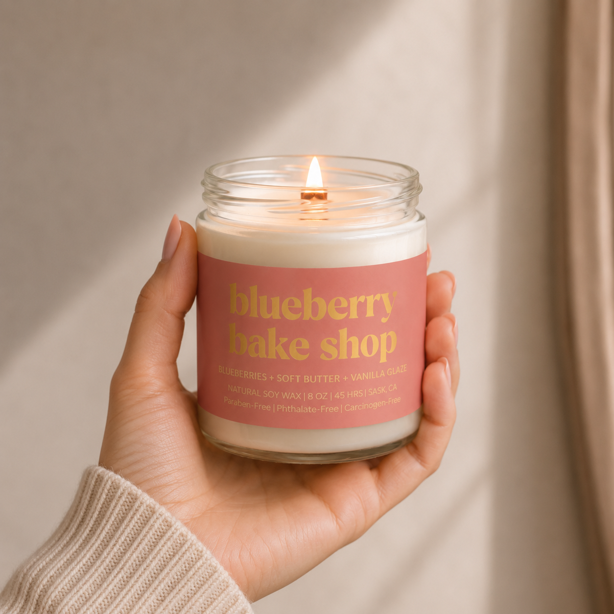 BLUEBERRY BAKE SHOP | 8OZ NON TOXIC SOY CANDLE | FALL COLLECTION