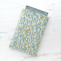 Leaf cascade - padded book sleeve, book pouch