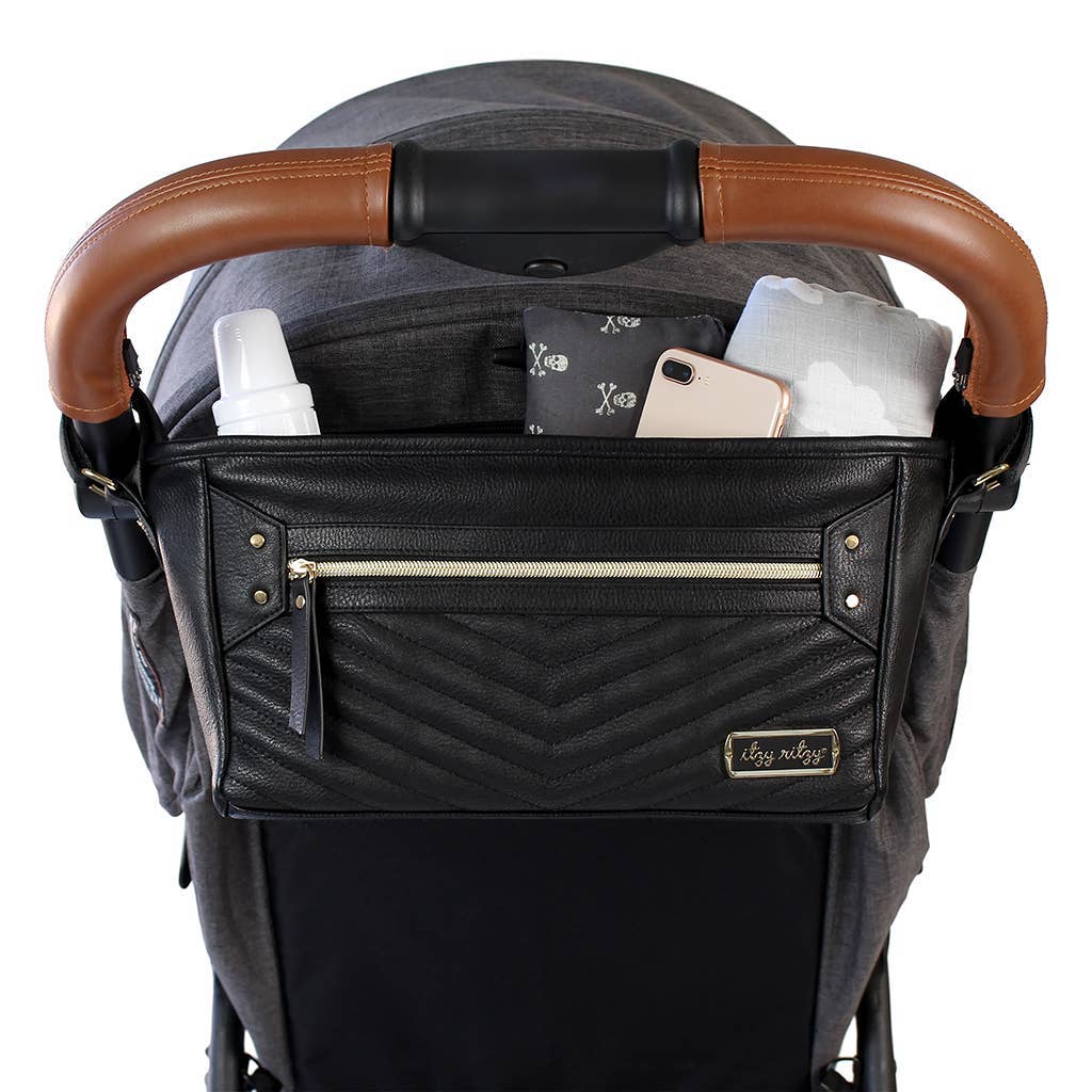 Jetsetter Black Travel Stroller + Wagon Caddy
