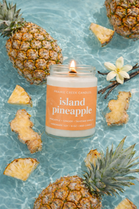 ISLAND PINEAPPLE | NON TOXIC SOY WAX CANDLE | SUMMER COLLECTION