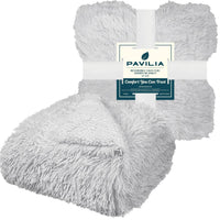 Faux Fur Sherpa Throw Blanket