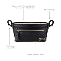Jetsetter Black Travel Stroller + Wagon Caddy