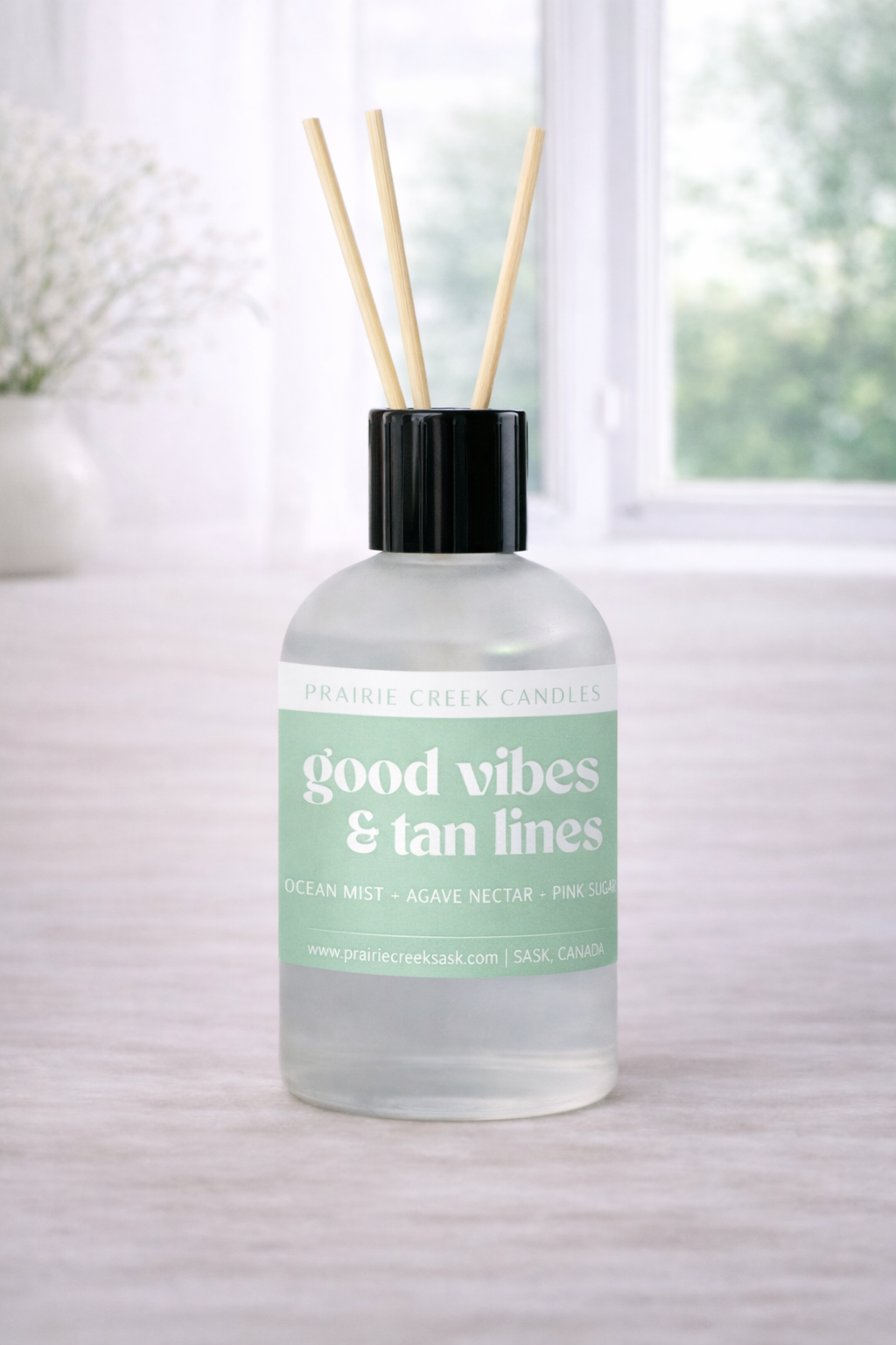 GOOD VIBES & TAN LINES | NON TOXIC REED DIFFUSER | SUMMER COLLECTION