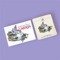 Canada Illustrated Map Vinyl Sticker