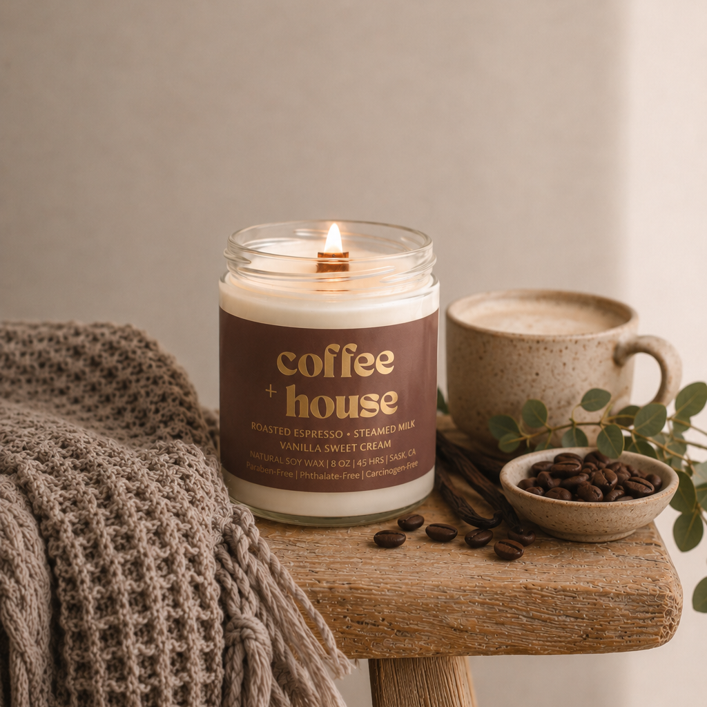 COFFEE HOUSE | 8OZ NON TOXIC SOY CANDLE | FALL COLLECTION