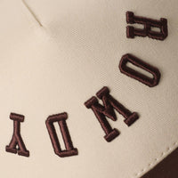 ROWDY Upside Down Embroidered Two-Tone Trucker Hat