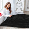 Ribbed Fleece Throw Blanket