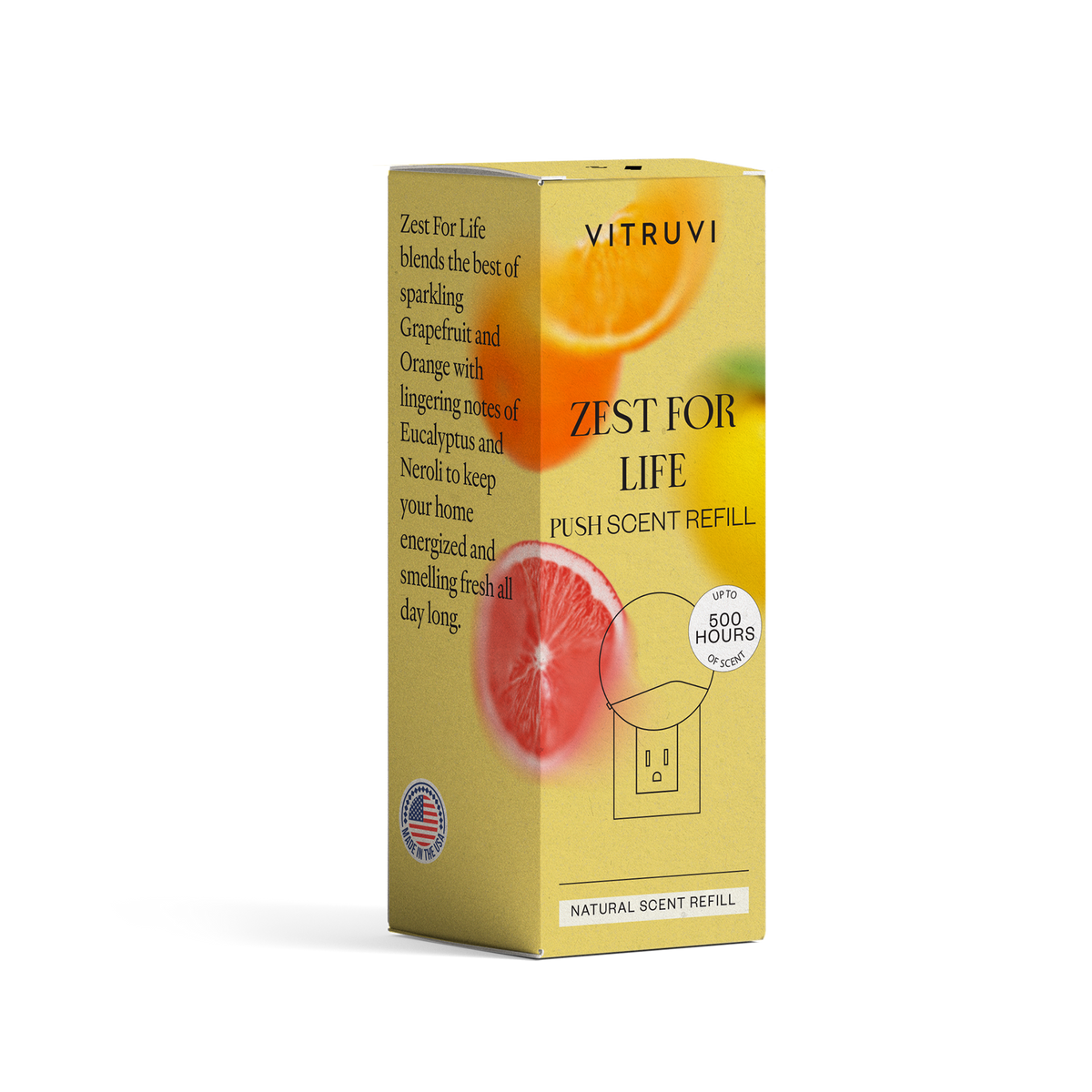 Zest for Life Push Wall Diffuser Refill