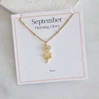 Birth Flower Necklaces - Waterproof