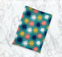 Splatter paint - padded book sleeve, book pouch