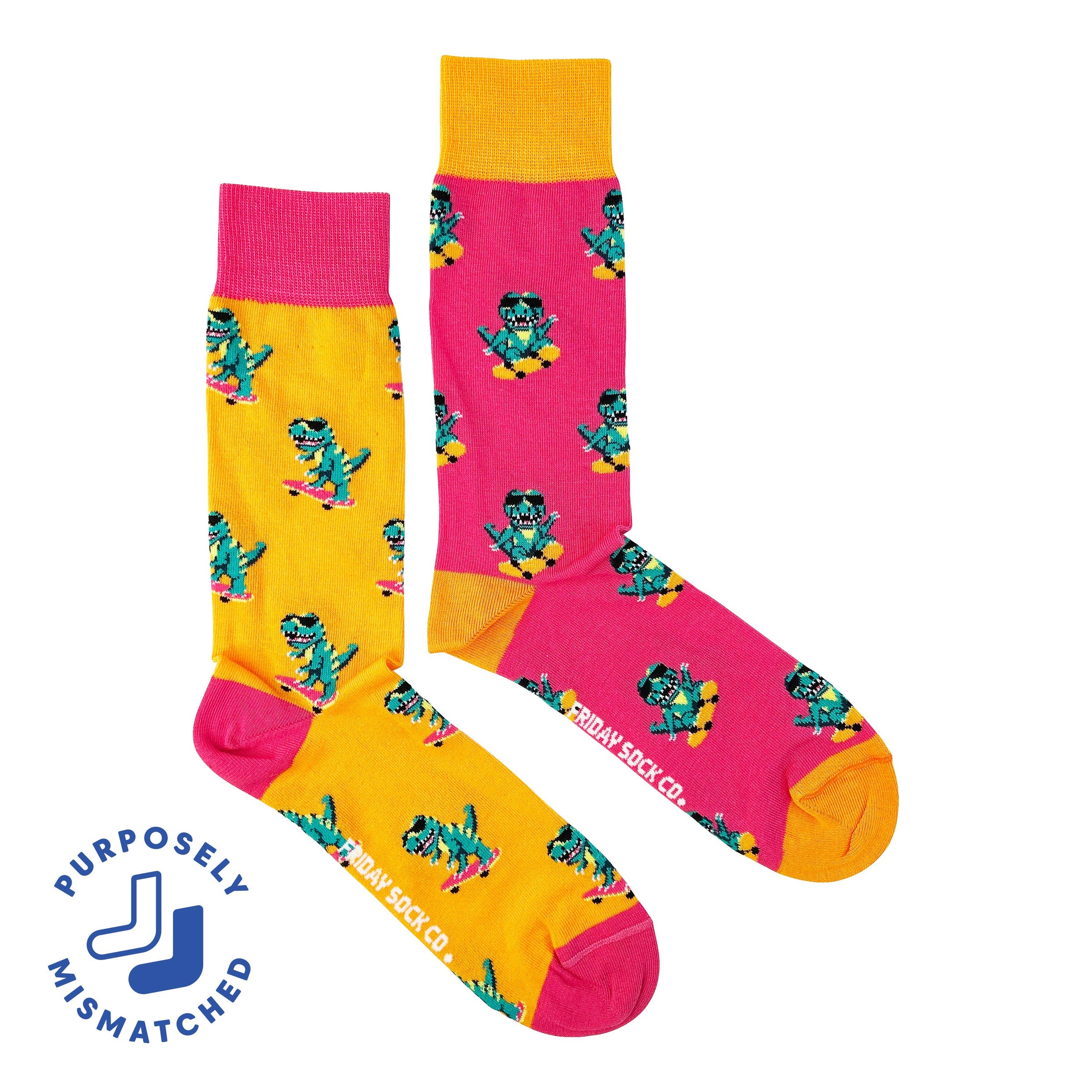 Men's Dinos on Skateboards Socks