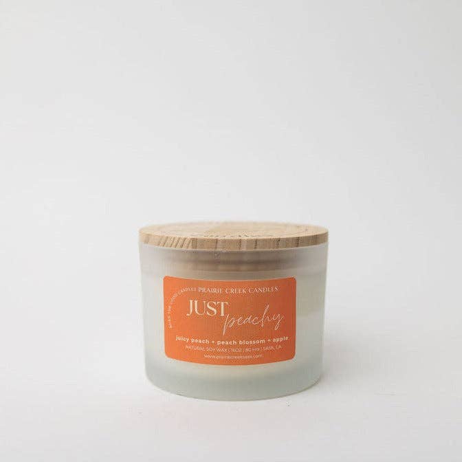 JUST PEACHY | NON TOXIC SOY WAX CANDLE | SUMMER COLLECTION