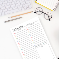 To-Do List Notepad: A5 Size 50-Page Daily Task Planner