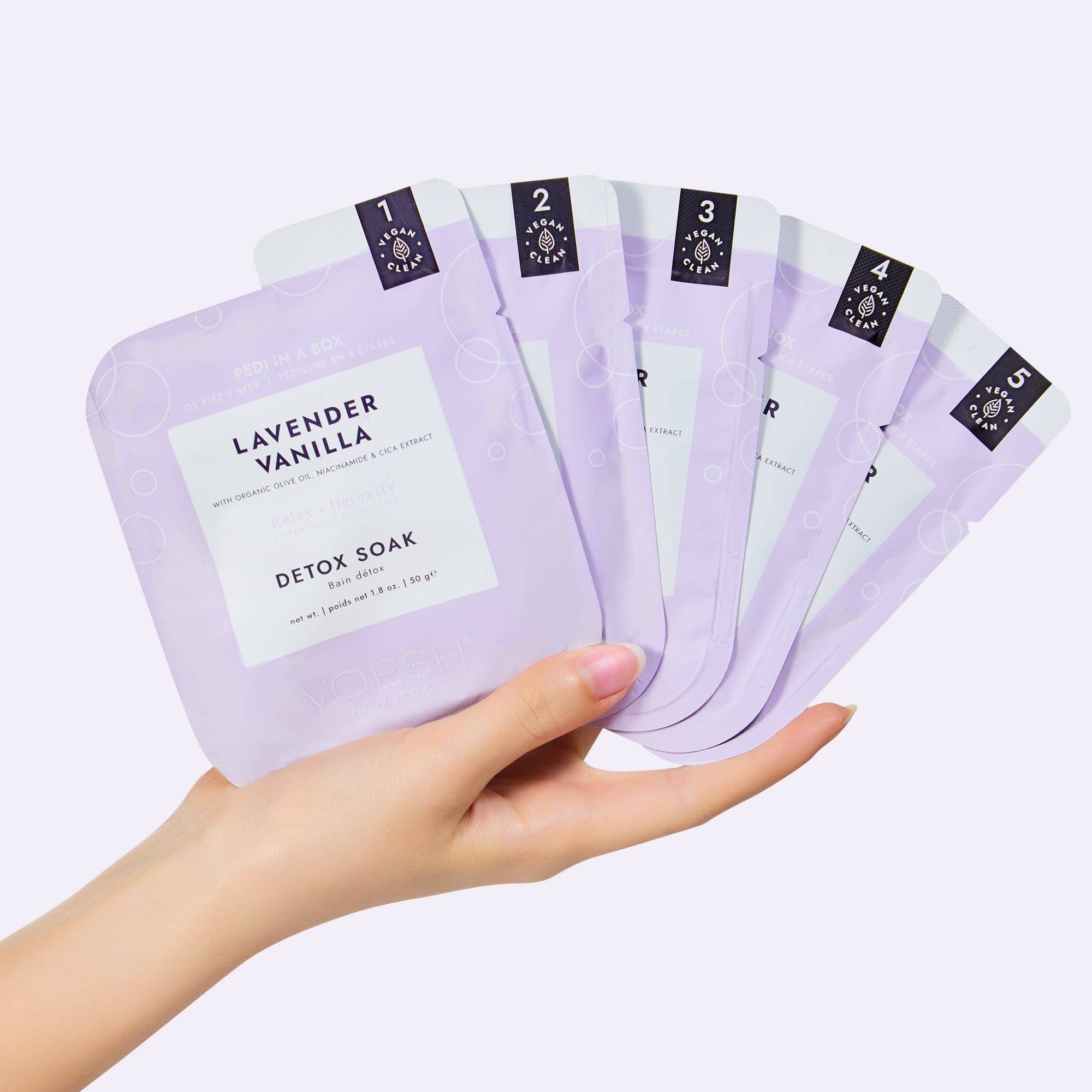 Pedi in a Box 5 Step O2 Fizz - Add on Service - Lavender