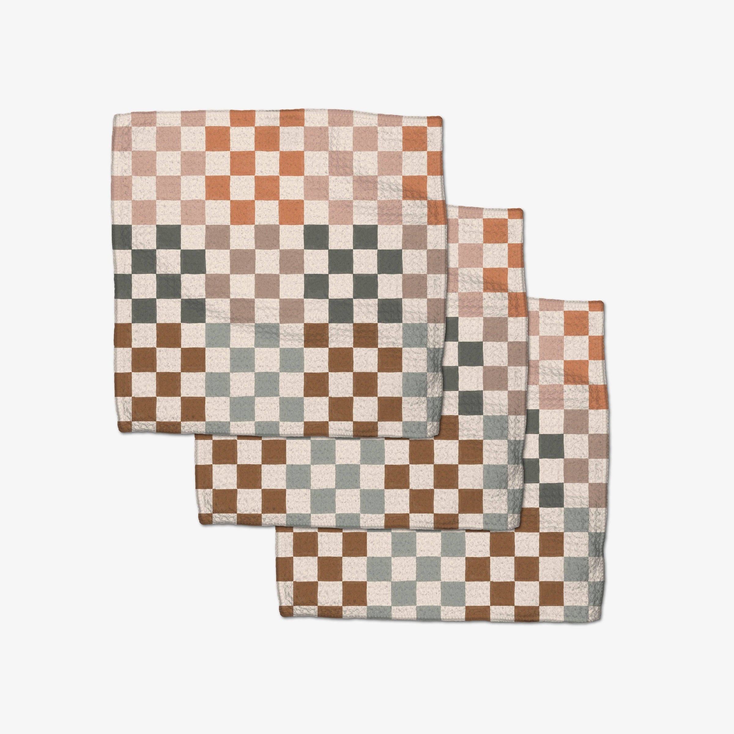 Dishcloth Set - Autumn Checkers