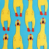 Rubber Chicken Bookmark (it's die cut!)