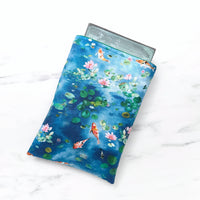 Koi pond fish - padded book sleeve, book protector