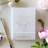 Bouquets paintable notecards