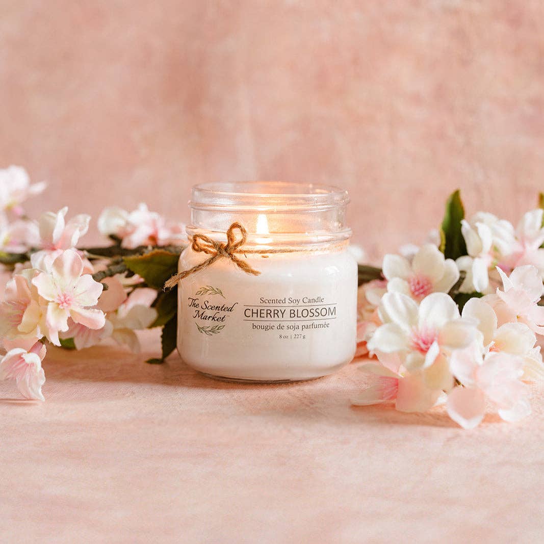 CHERRY BLOSSOM Soy Wax Candle 8oz