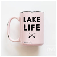 Lake life oars | ceramic mug