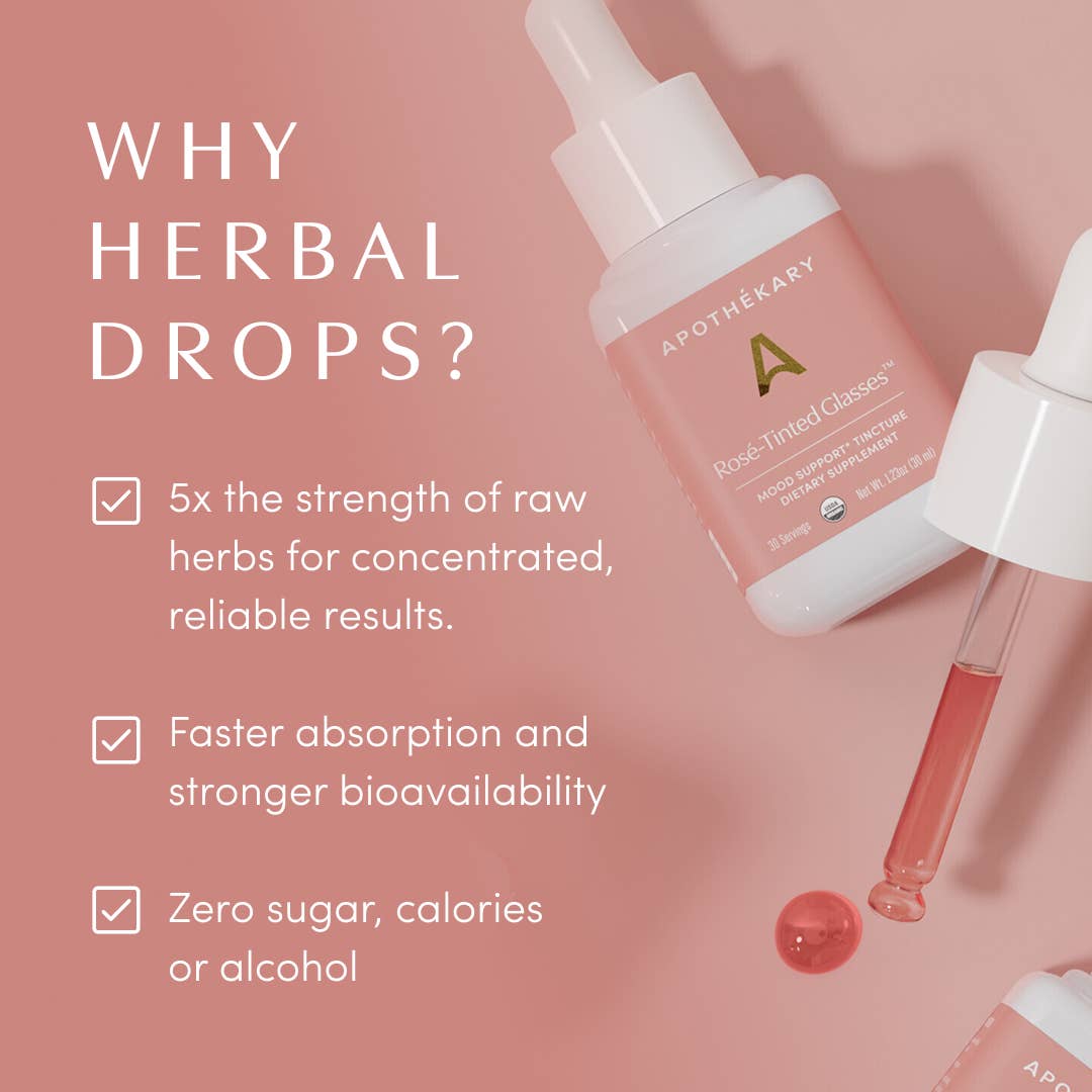 Rosé-Tinted Glasses™ - mood & skin support herbal drops