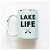 Lake life oars | ceramic mug