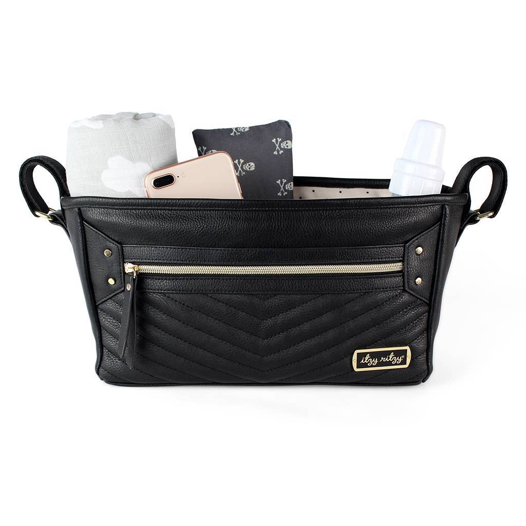Jetsetter Black Travel Stroller + Wagon Caddy