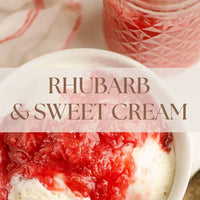 RHUBARB & SWEET CREAM | NON TOXIC WAX MELTS | SUMMER COLLECT