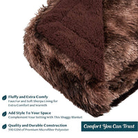 Faux Fur Sherpa Throw Blanket