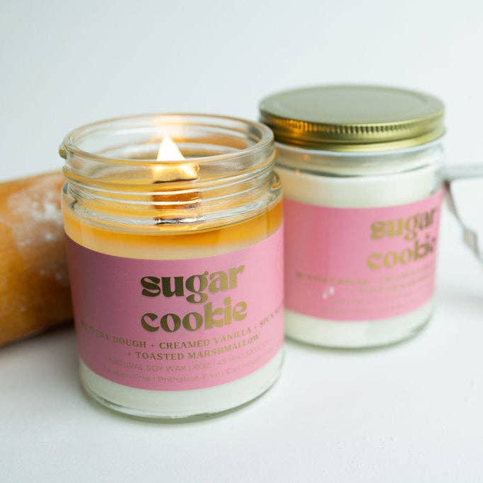 SUGAR COOKIE SOY CANDLE | Clean-Burning Holiday Candle