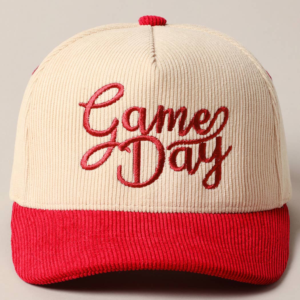 Game Day Corduroy Trucker Baseball Cap