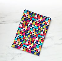 Happy joy (semicircles) - padded book sleeve, book pouch