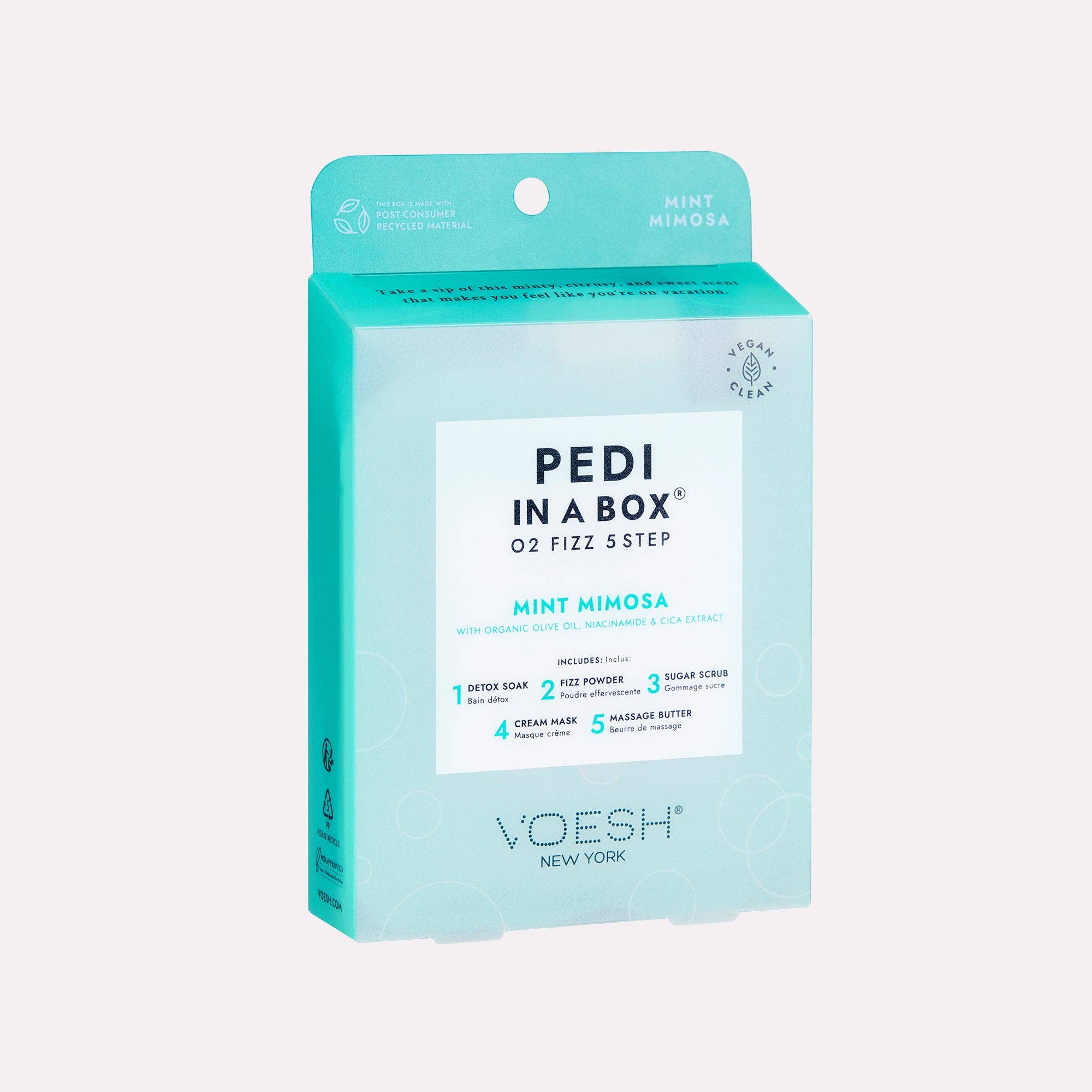 Pedi in a Box 5 Step O2 Fizz - Add on Service - Mint Mimosa