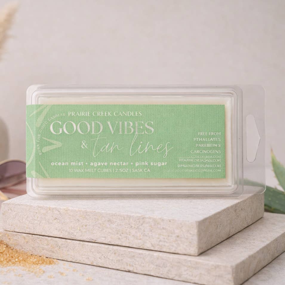 Good Vibes & Tan Lines | NON TOXIC WAX MELTS | SUMMER COLLECTION