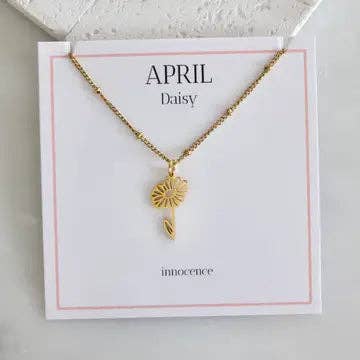 Birth Flower Necklaces - Waterproof