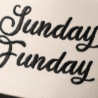 Sunday Funday Embroidered Two -Tone Mesh Trucker Hat