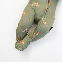 Footed Zipper Sleeper - Forest Friends