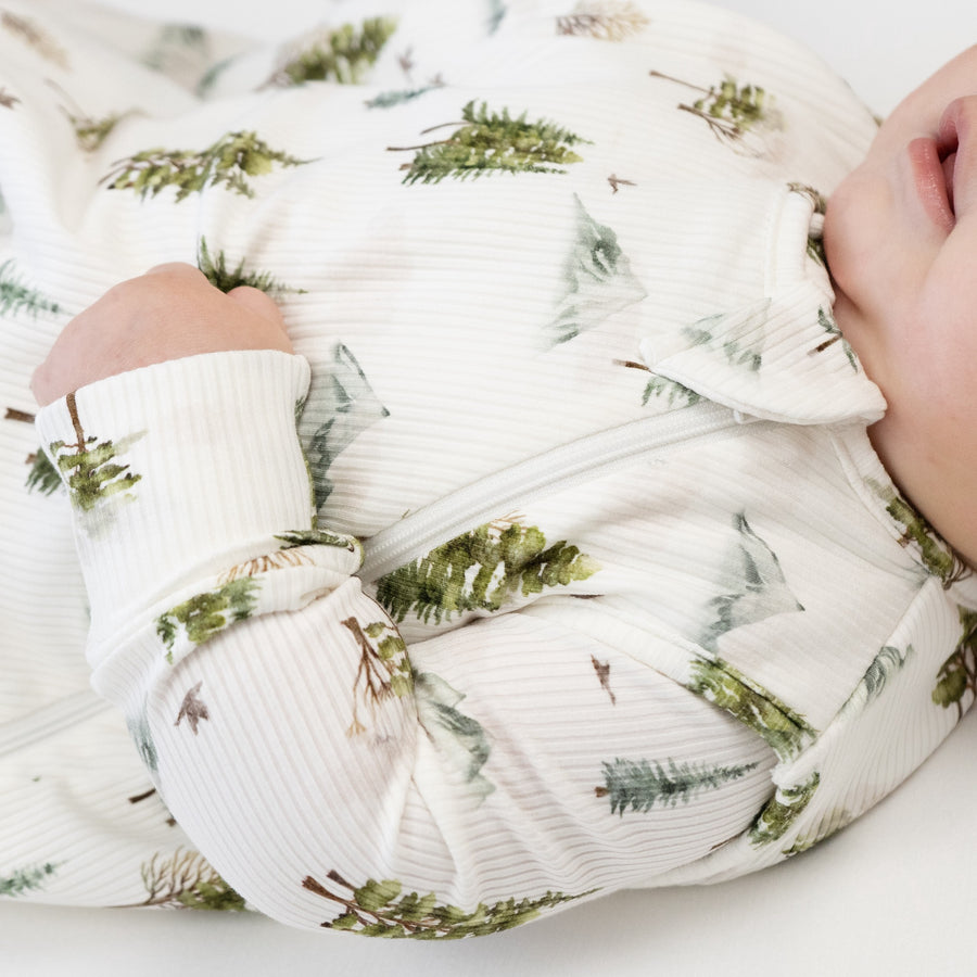 1.0 TOG Ribbed Bamboo Sleep Sack - Misty Forest