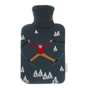 Knitted H/W Bottle - Skiing