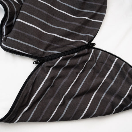 1.0 TOG Sleep Sack - Charcoal Stripes