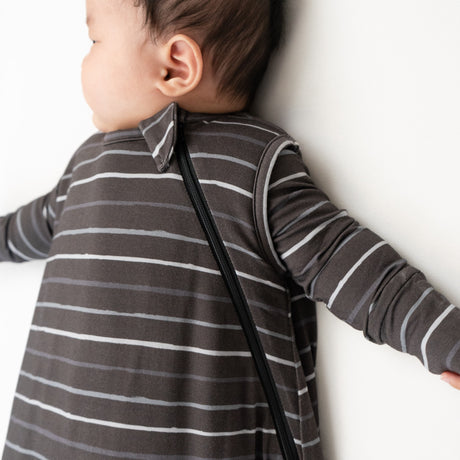1.0 TOG Sleep Sack - Charcoal Stripes