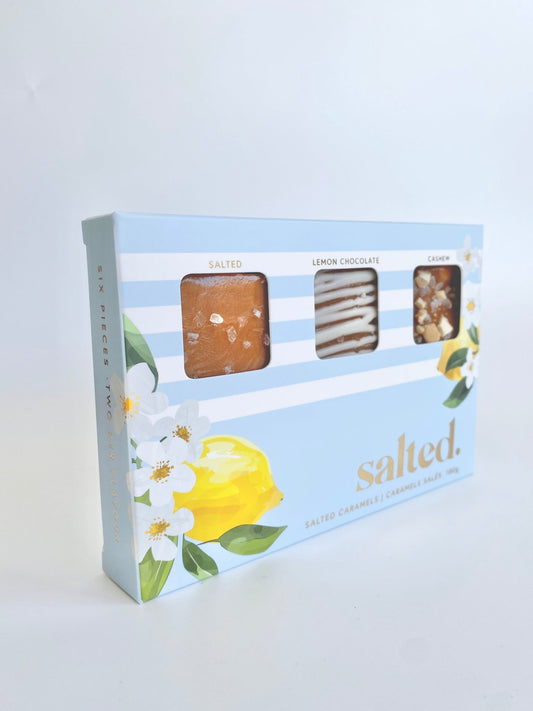 Springtime Salted Caramels - 6 piece box
