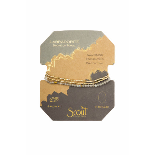 Delicate Stone Labradorite/Gold